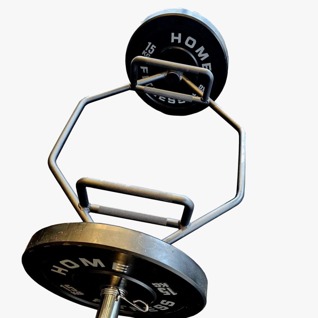 Home-Fitness-Vaegtskiver_Bumper-Plates-5-25-kg-Trap-bar-1