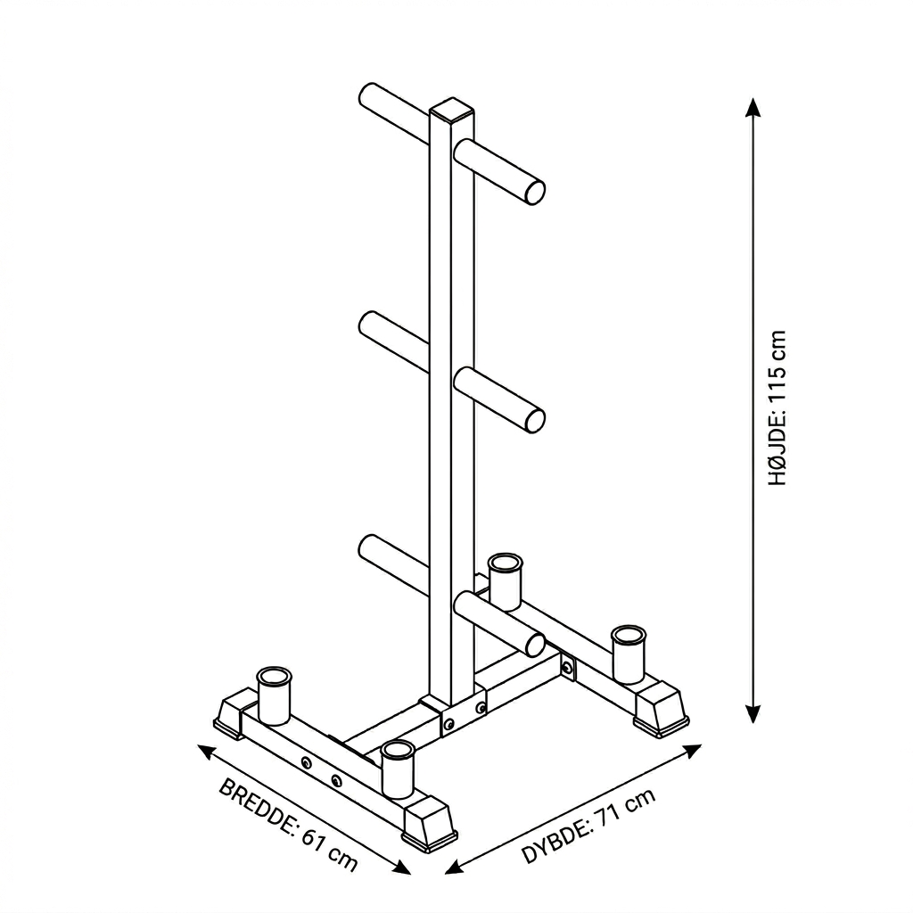 Skive og stang holder