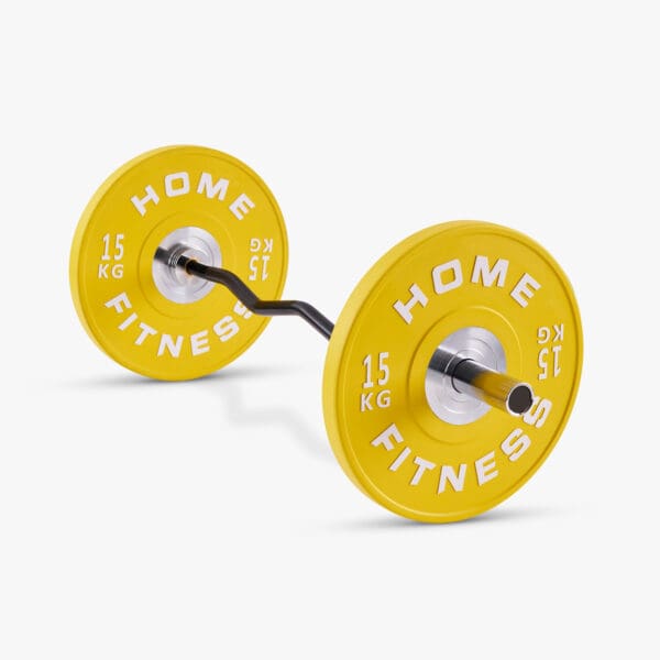 Curlstang (EZ-bar) og vægtskiver (sæt fra 5-25 kg)